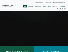 Tablet Screenshot of bradleystaffinggroup.com